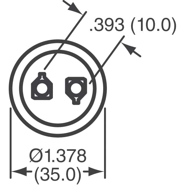 381LX471M400A052 Cornell Dubilier Electronics (CDE)  Condensateurs électrolytiques en aluminium